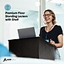 AdirOffice 46"H Floor Standing Lectern with Adjustable Shelf, Black (661-01-BLK)~#|#~9C377AA8-1EB0-4599-8EFEBDBF202677E2_sc7