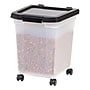 Iris 32.5 Quart Storage Container with Lid, Plastic, Black (585126)~#|#~9C3870D2-A3B8-45FC-BF3A738515E2FF45_sc7