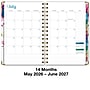 2026-2027 Excello Brands 8" x 5.5" Academic Weekly & Monthly Planner, Paperboard Cover, Rainbow Floral (FSHN-AY26-58-53)~#|#~9C3AFA56-9D20-4321-B769A856C270ACD9_sc7