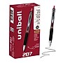 uniball 207 Retractable Gel Pens, Micro Point, 0.5mm, Red Ink, Dozen (61257)~#|#~9C3D8316-3418-4103-8934D5C684C1598C_sc7