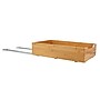 Household Essentials Glidez Bamboo and Steel Pull-Out/Slide-Out Storage Organizer for Under Cabinet Use, 1-Tier Design (HE1087)~#|#~9C3D92C7-14EF-4F60-873C8BA7967CB111_sc7