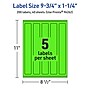 Avery Laser/Inkjet Multipurpose Rectangle Labels, 9.75" x 1.25", Neon Green, 200/Pack (94262)~#|#~9C416A51-037B-465A-80626C0BAEA0C7A2_sc7