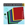 Better Office 3-Hole Punched 2-Pocket Portfolio Folders, Assorted Colors, 100/Pack (80100-100PK)~#|#~9C45F50C-98A7-43F4-944200641F145BF5_sc7