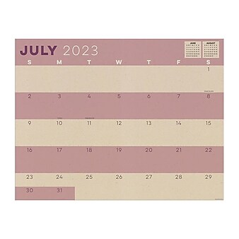 2023-2024 TF Publishing Kraft 22" x 17" Academic Monthly Desk Pad Calendar (AY24-8206)