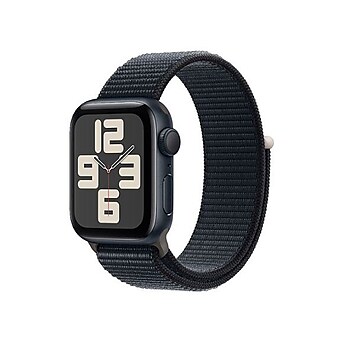 Apple Watch SE GPS 40mm Midnight Aluminum Case with Midnight Sport Loop Midnight (MRE03LL/A)