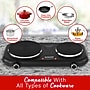 Brentwood 1,100-Watt Cast-Iron Countertop Electric Double Burner, Black (TS-332BK)~#|#~9C4B468B-CFB6-4032-A296D919C48E6AC8_sc7