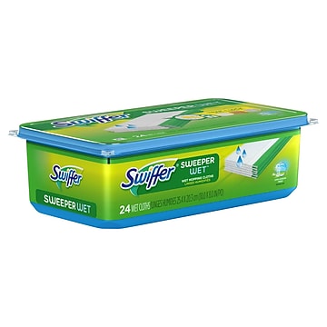 Swiffer Sweeper Wet Mop Pad Refills, Open-Window Fresh Scent, 24 Count (74597)