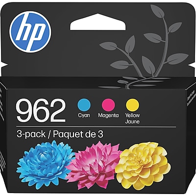 HP 962 Cyan/Magenta/Yellow Standard Yield Ink Cartridge, 3/Pack (3YP00AN#140) Sansujyuku sansujyuku.com