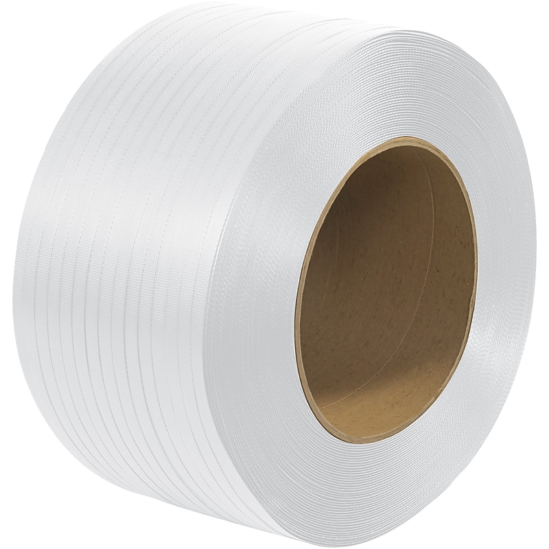 1/2" x 0.024 mil x 7200', Polypropylene Strapping, 9" x 8" Core, Machine Grade (PS3225) image 1