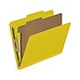 Medical Arts Press Pressboard Classification Folder, 1 Divider, 2" Expansion, Letter Size, Yellow, 10/Box (DV-T42-14-3YLW)~#|#~9C61F40D-73B9-469B-BDA369755DA4640C_sc7
