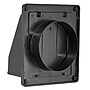 Lambro 6" Plastic Wall Exhaust Vent with Hinged Screen, Removable Damper & 1.25" Collar, Black (3510BL)~#|#~9C64A66B-B1C5-41A0-986CD22BB17FD19C_sc7