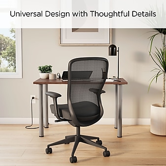 Union & Scale™ Essentials 48"W x 24"D Powered Computer and Writing Desk, Espresso (UN56970)