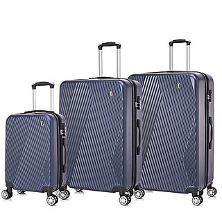 TUCCI COLPI 3-Piece Hardside Luggage Set with Spinner Wheels