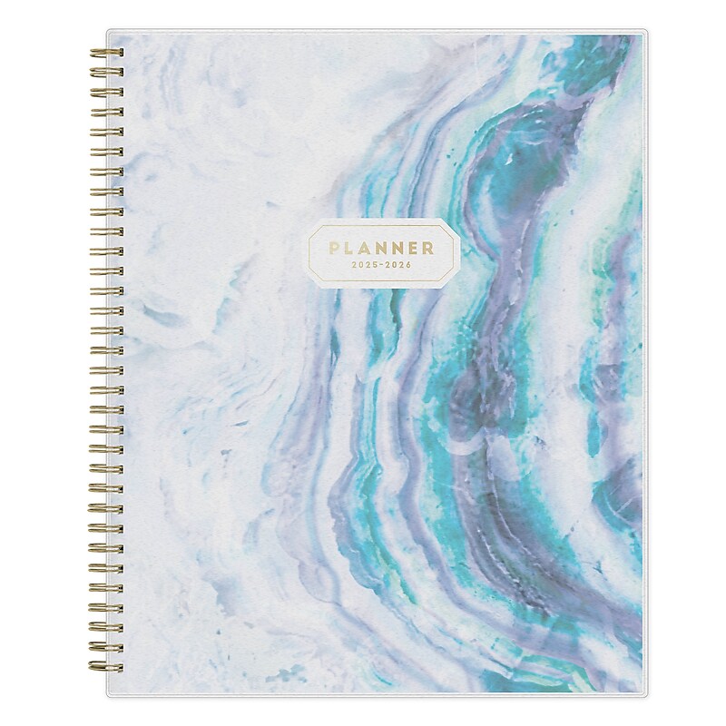 2025-2026 Blue Sky Gemma 8.5" x 11" Academic Year Weekly & Monthly Planner, Plastic Cover, Multicolored (118177-A26) image 1