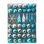 Nearly Natural Holiday Shatterproof Blue Christmas Tree Ornament Box Set52/Set (D1003-BL)~#|#~9C7C507F-477A-49D2-A9258D00124A6E04_sc7