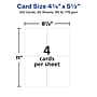 Avery Postcards, Textured White, 4.25" x 5.5", Inkjet, 120/Pack (03380)~#|#~9C7CEB27-64C4-4BC6-86FDAFD475FD5AFB_sc7
