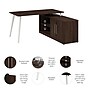 Bush Business Furniture Vista 60"W L Shaped Desk with Low Storage Cabinet, Black Walnut (VST006BW)~#|#~9C7F062F-2DE2-4E1B-93C301E19ABF1CBB_sc7