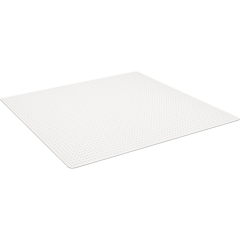 Staples Carpet Chair Mat, 46" x 60", Designed for Low-Pile Carpet, Clear Vinyl (128304) image 1