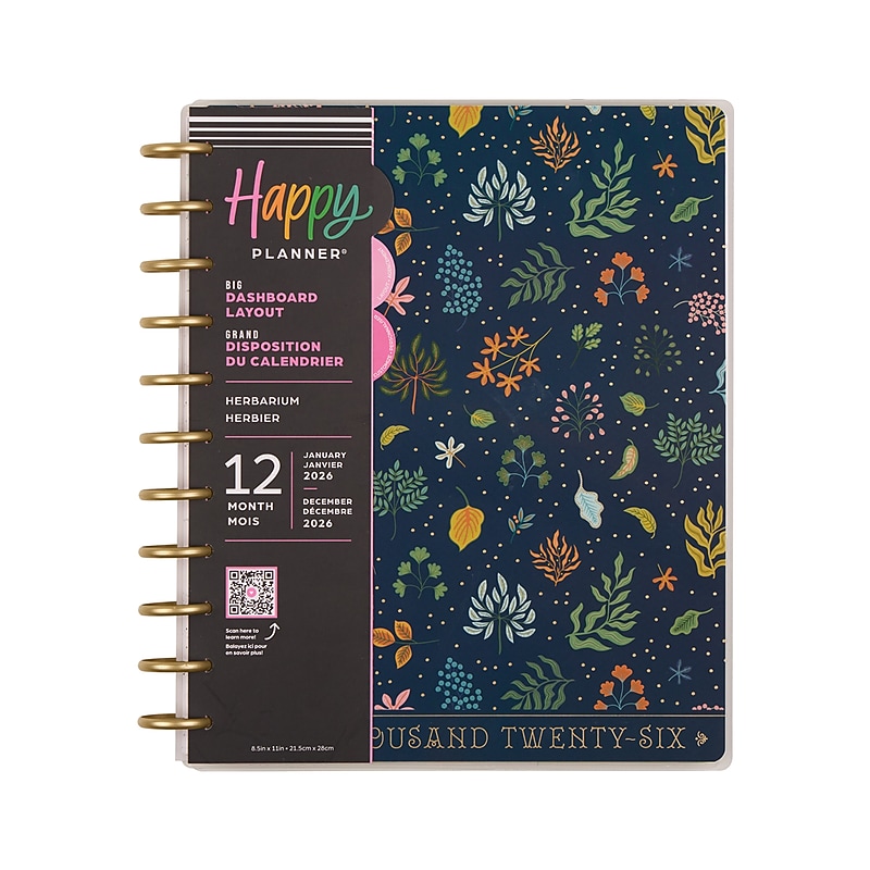 2026 Me & My Big Ideas 10.13" x 1.25" Calendar Year Weekly & Monthly Planner, Plastic Cover (PD0107B007) image 1
