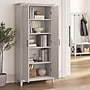 Bush Furniture Key West 66"H Storage Cabinet with 5 Shelves, Linen White Oak (KWS266LW-03)~#|#~9C85BF05-CDDD-4A35-996A3B1C847F6198_sc7