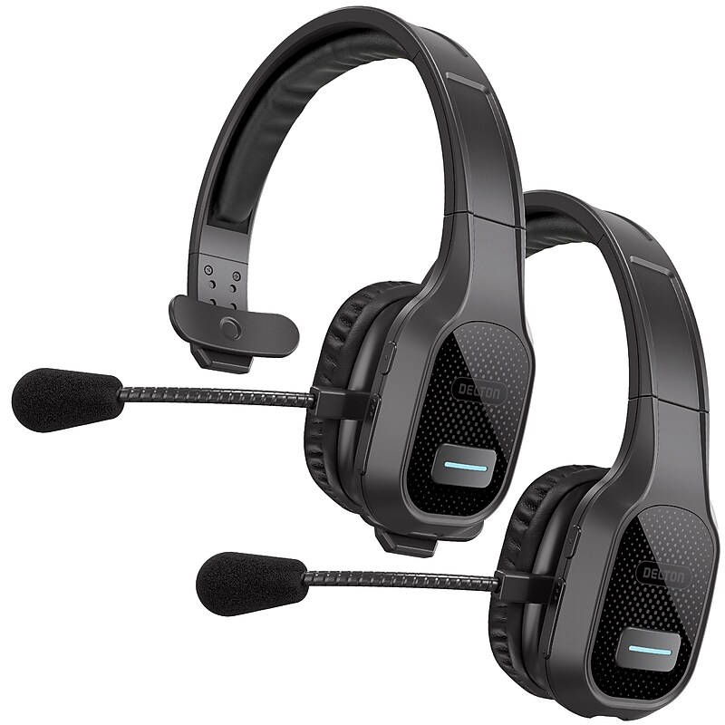 Delton 20X Professional Noise Canceling Bluetooth Mono Phone & Computer Headset, Black, 2/Pack (DBTHEAD20XX2) image 1