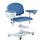 Viva Comfort Manual Adjustment Phlebotomy Chair with Drawer, 2 Flip Up Arms, Blue (ADIME997-05-DR)~#|#~9C891FFA-37B0-4970-9DD100196B077755_sc7