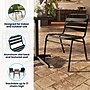 Flash Furniture Lila Indoor-Outdoor Restaurant Stack Chair, Black (TLH015CBK)~#|#~9C8D6F2C-6F53-44D5-82B7DC650ECCABBB_sc7