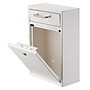 AdirOffice Steel Large Wall Mounted Drop Box Interoffice Mailbox, Key Lock, White (631-04-WHI)~#|#~9C9172B1-9AED-450D-90FDC54B9CE3C556_sc7