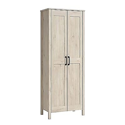 Sauder Select 72″H Storage Cabinet with 3 Shelves, Chalk Oak (433242) Simolary simolary.com