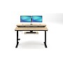 VersaDesk PowerLift Split-Level 60"W Electric Rectangular Adjustable Standing Desk, Maple/Black (PL2SD6030-BM)~#|#~9C9D9DD2-DE20-46D9-9C2BBB189519D074_sc7