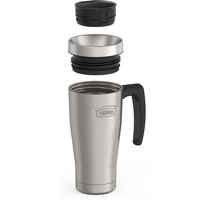 Thermos Icon Stainless Steel Vacuum Insulated Travel Mug, 16 oz., Matte  Stainless (EAIS1002MS4) | Staples