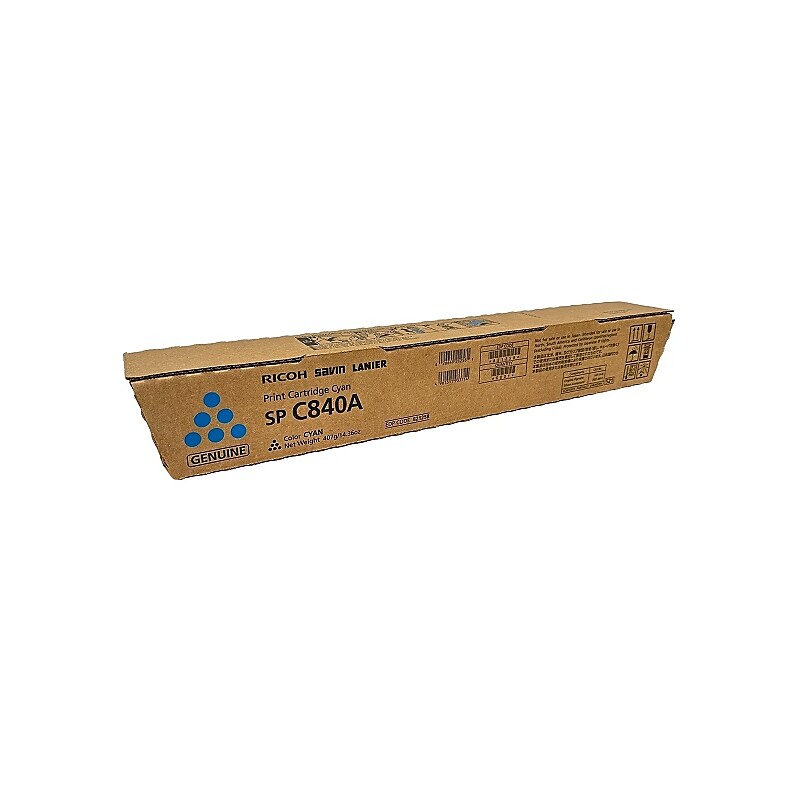 Ricoh 821258 Cyan High Yield Toner Cartridge, Prints Up to 34,000 Pages image 1