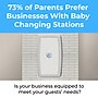 Koala Kare Baby Changing Station, Vertical Mount, Polypropylene, White Granite (Model KB301-05)~#|#~9CA04AB8-878F-407F-BE20C74E1B9EF7DA_sc7