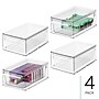 iDESIGN Small Stackable Plastic Storage Bin, Clear, 4/Pack (28397M4)~#|#~9CA0BBE4-210D-427E-B39C6D4D1EBD5741_sc7