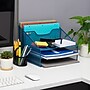 Mind Reader Metal Desktop Organizer Vertical File Holder Paper Letter Tray, Turquoise (MESHBOX5-TUR)~#|#~9CA4FD68-DB7D-485F-BDB440272360DFA5_sc7