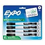 Expo Magnetic Dry Erase Markers, Fine Tip, Black, 4/Pack (1944745)~#|#~9CAA8CCC-D04F-46C3-B337A59E78F3B62C_sc7