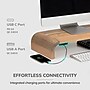 Anji Mountain Mango Wood Monitor Stand with Two USB Ports, Up to 32" Monitor, Natural (MS-CRV-MNG-P)~#|#~9CAAD30C-54CD-4976-A4C6643E6386DF9E_sc7