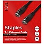 Staples TECH 7 ft. Cat-6 Ethernet Cable, Male to Male, Black (ST62458)~#|#~9CAB2CA4-37FA-4884-BE18EAB6EDCED768_sc7