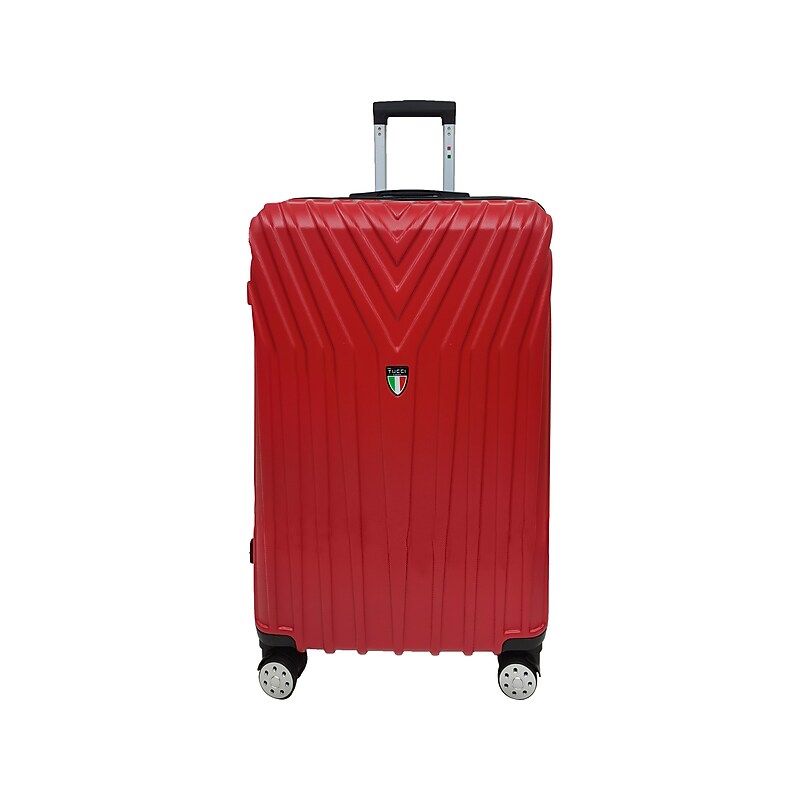 TUCCI Italy BORDO 30.7" Hardside Suitcase, 8-Wheeled Spinner, Dark Red (T0323-28in-DRED) image 1