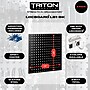 Triton Products LocBoard 24" x 24" x 9/16" Steel Square Hole Pegboards, 2/Set (LB1-BK)~#|#~9CAD31AC-CCD9-4A20-AE1A311941FA845B_sc7