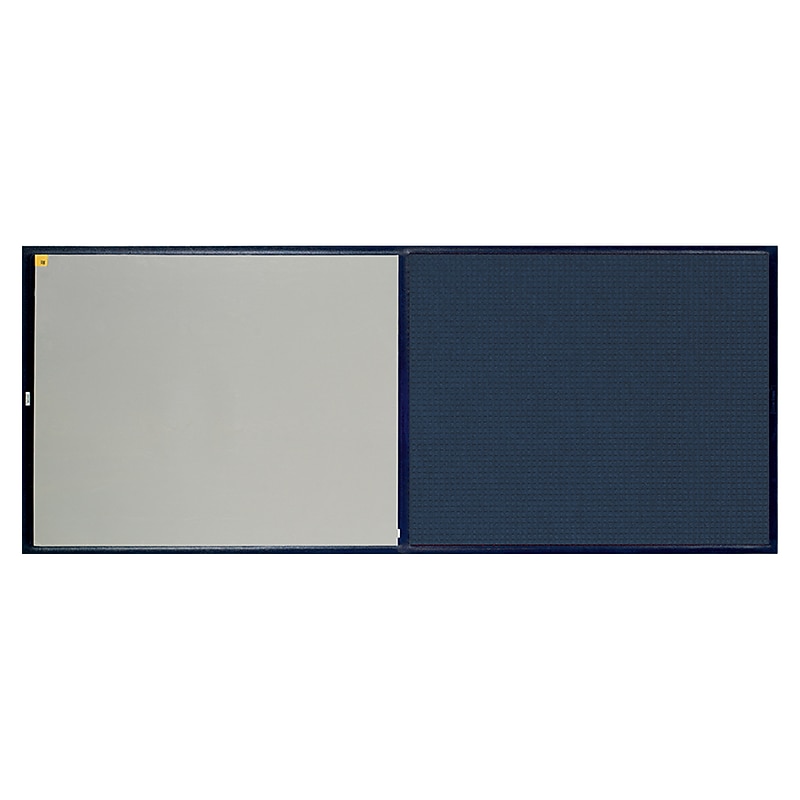 M + A Matting WaterHog CleanShield Stride Commercial Entrance Floor Mat with Adhesive Insert, 26.5" x 63.5", Navy (4116125170) image 1