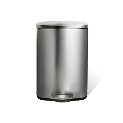 Nine Stars Stainless Steel Step Trash Can, 13.2 Gallon, Silver (SOT-50-8) Sansujyuku sansujyuku.com