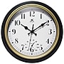 Infinity Instruments Classic Gold Trim Indoor/Outdoor Wall Clock, 12"Dia. (20304BG-4553)~#|#~9CB4D599-E70B-49BF-BFF7D9439FBE2ABF_sc7