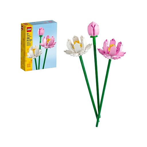 LEGO Botanicals Lotus Flowers, 220 Pieces (40647) | Staples