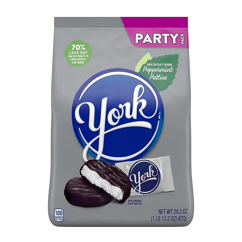 York Miniatures Dark Chocolate Peppermint Patties, 29.2 oz. (HEC05811) image 1