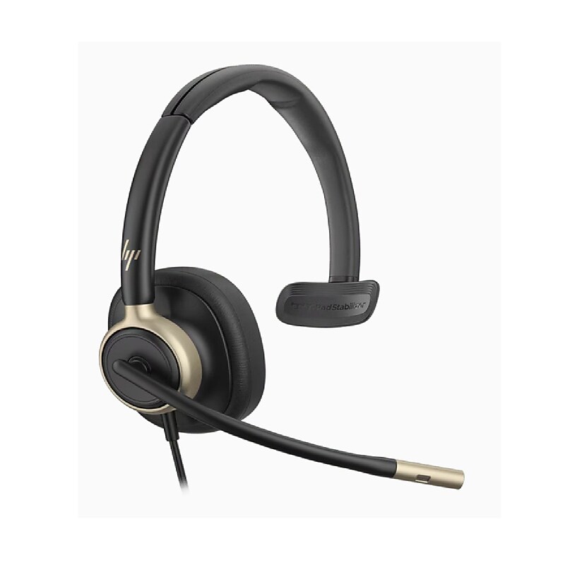 HP Mission 815 Noise Canceling Super Wideband Audio Headset, USB-A/USB-C (C01F8AA#AC3) image 1