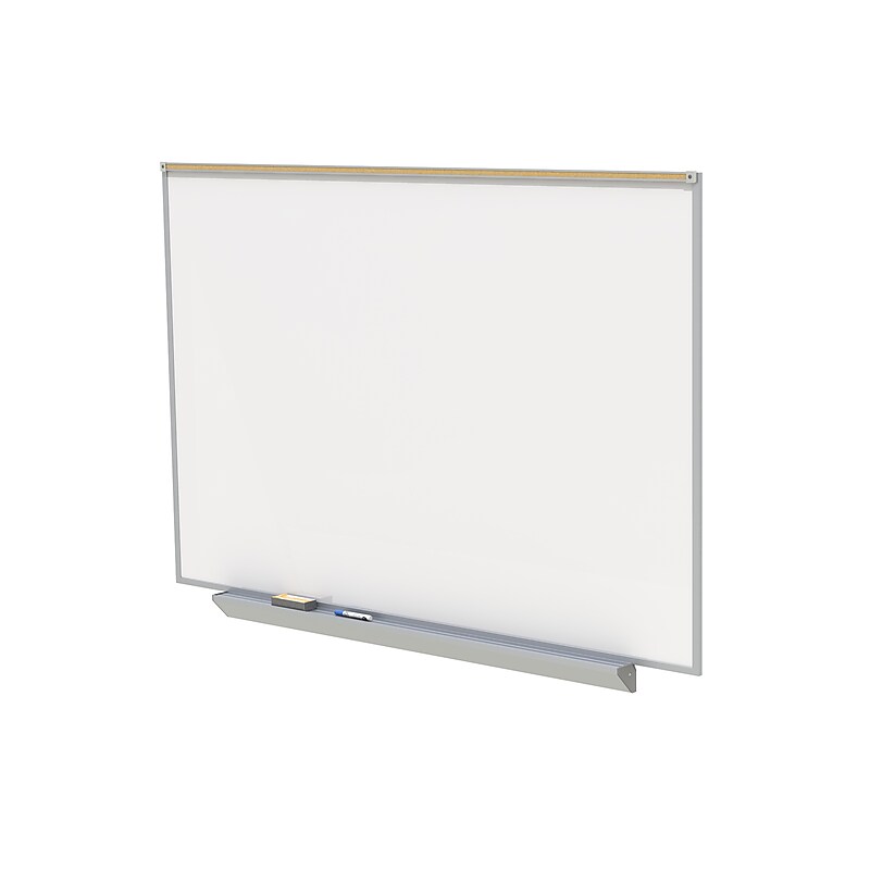 Ghent Proma Magnetic Porcelain Dry-Erase Whiteboard, Aluminum Frame, 4'H x 7' 4"W (PRM1-47-4) image 1