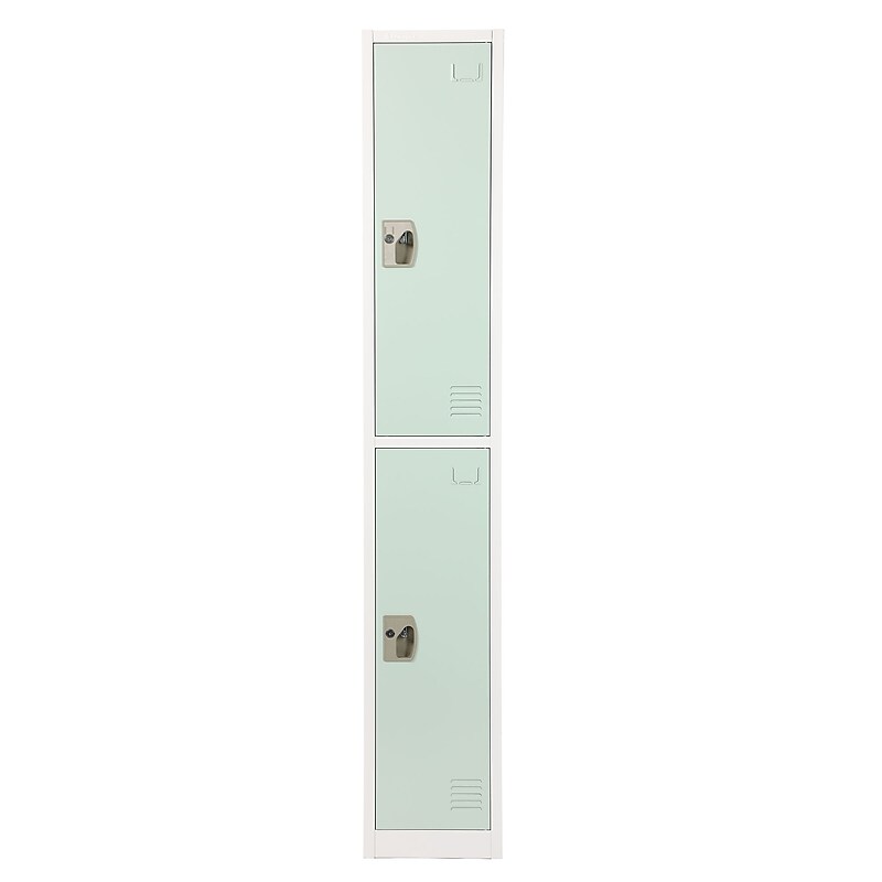 AdirOffice 72'' 2-Tier Misty Green Storage Locker (ADI629-202-MGRN) image 1