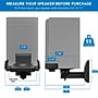 Mount-It! Speaker Wall Mounts with Sliding Clamps, Black, 2/Pack (MI-SB37)~#|#~9CD413F7-6AC5-43DF-B57EF486DD1D59C3_sc7