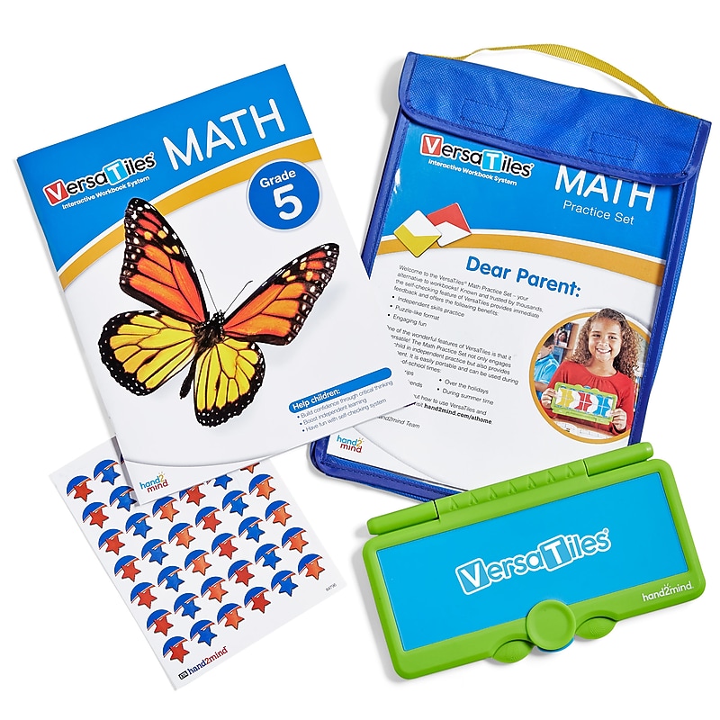 hand2mind VersaTiles Grade 5 Math Take Along Pack (H2M-84705) image 1